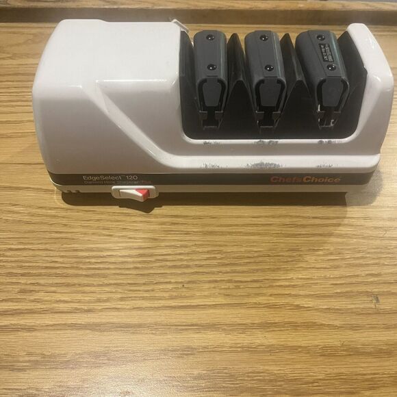 Chefs Choice EdgeSelect 120 Plus Diamond Electric Home Knife Sharpener White
